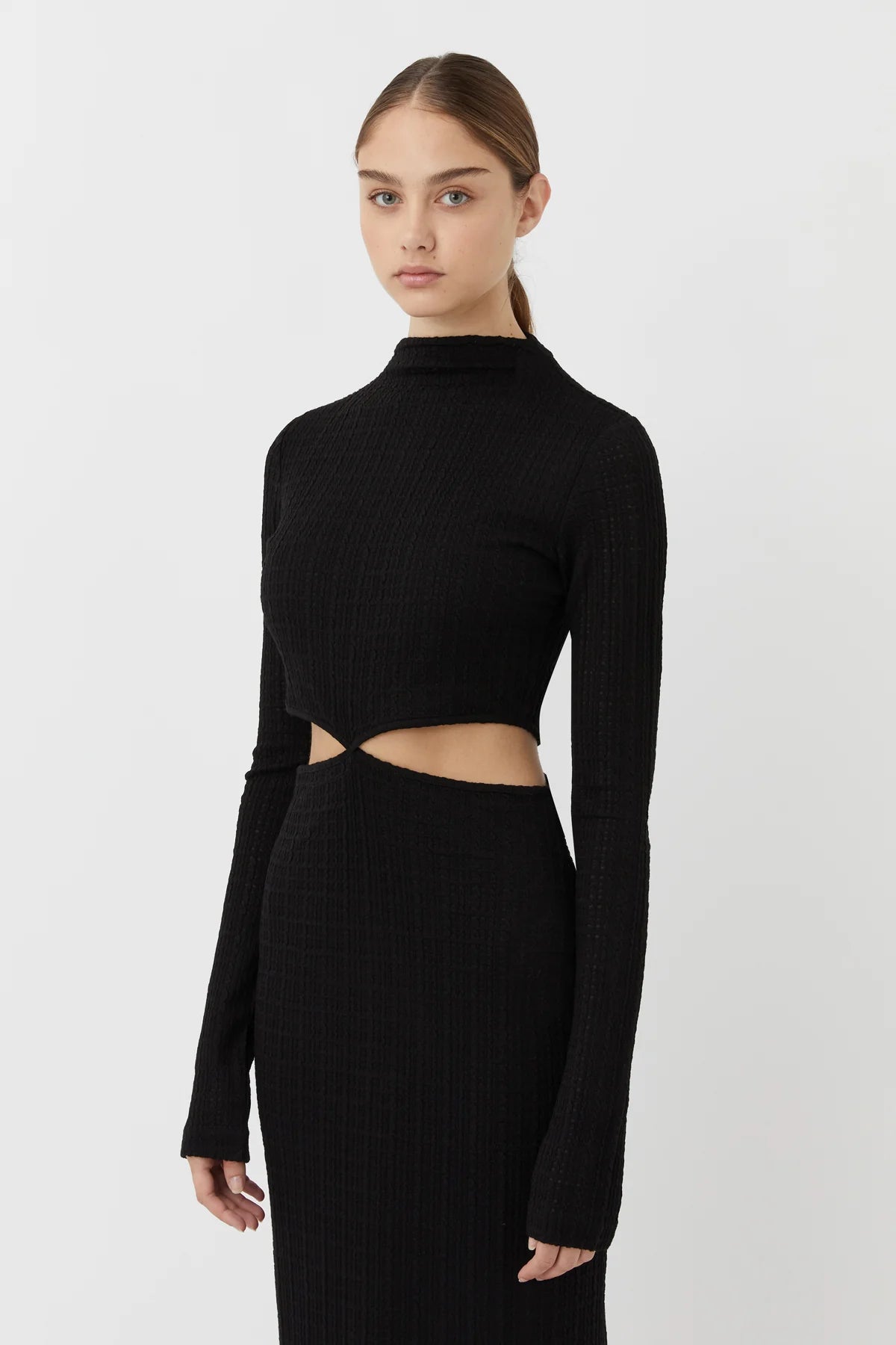 Nemesia Long Sleeve Dress | Black