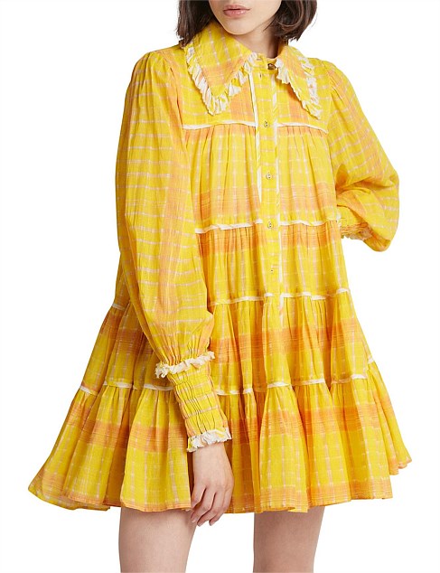 Wilderness Smock Dress Print | Yellow