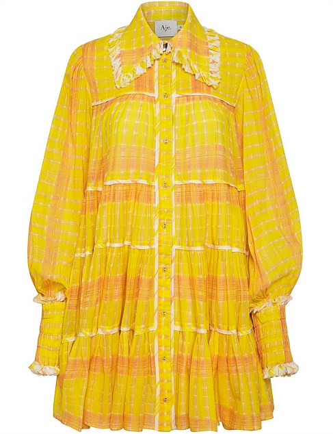 Wilderness Smock Dress Print | Yellow