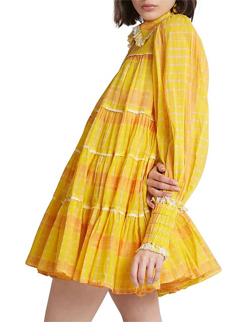 Wilderness Smock Dress Print | Yellow