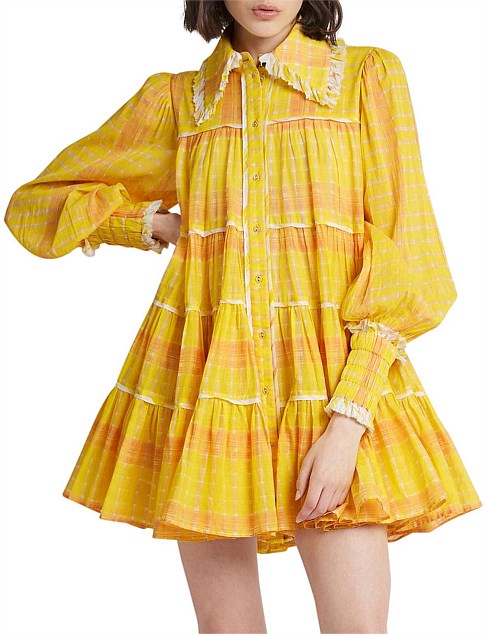 Wilderness Smock Dress Print | Yellow