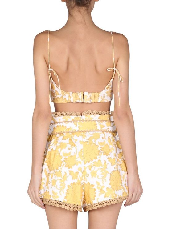 Postcard Bustier & Short Set | Postcards Print