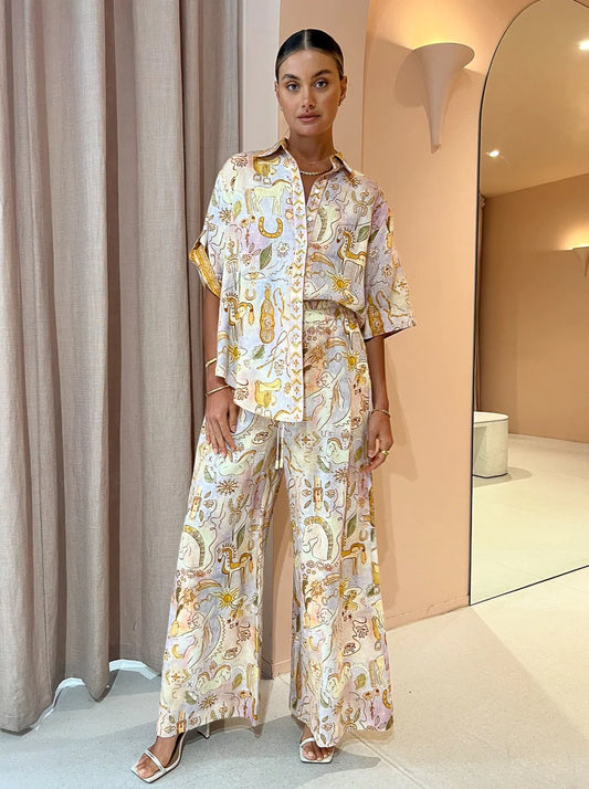 Solitaire Pants Set | Watercolour