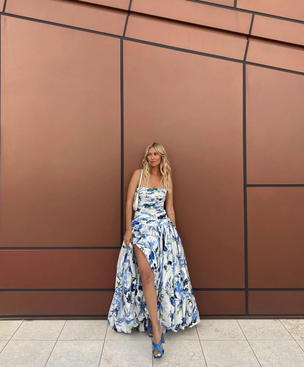 Violette Bubble Hem Maxi Dress