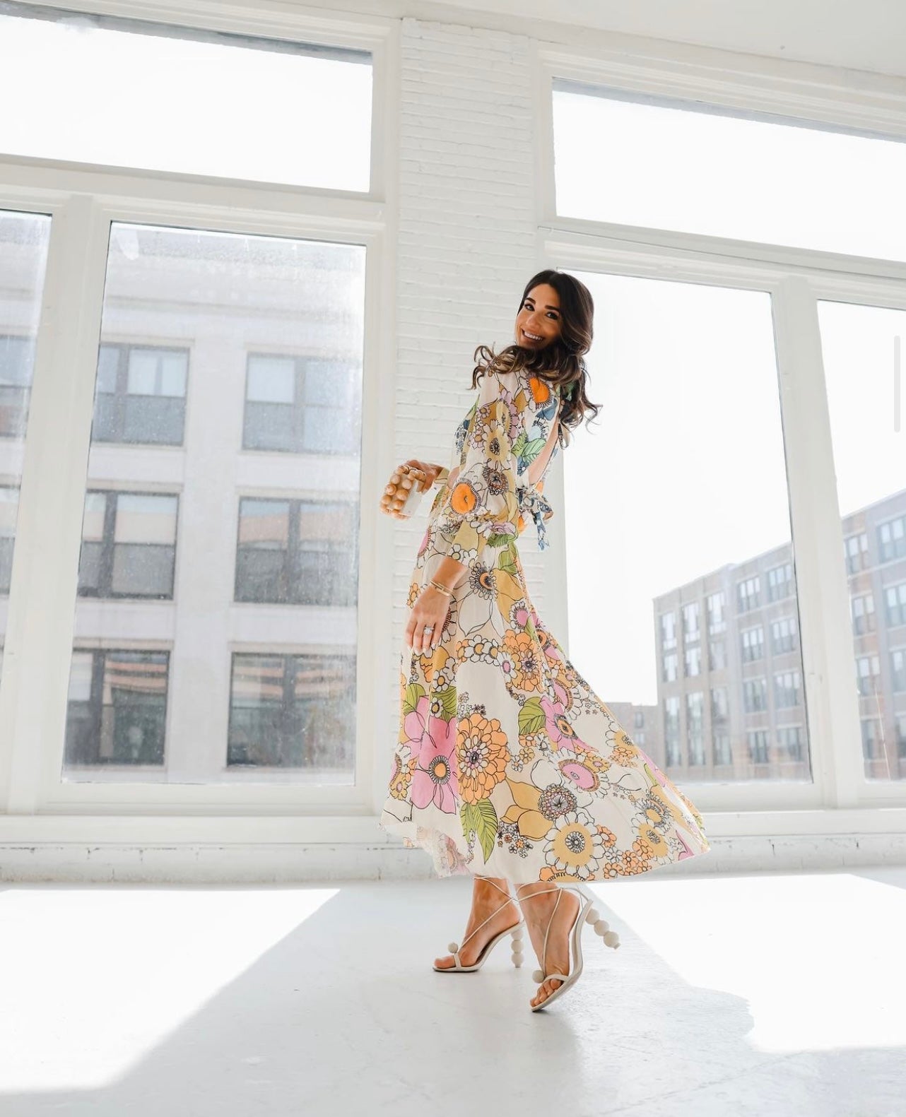 Farrah Cut Out Midi Dress | Exclusive Print