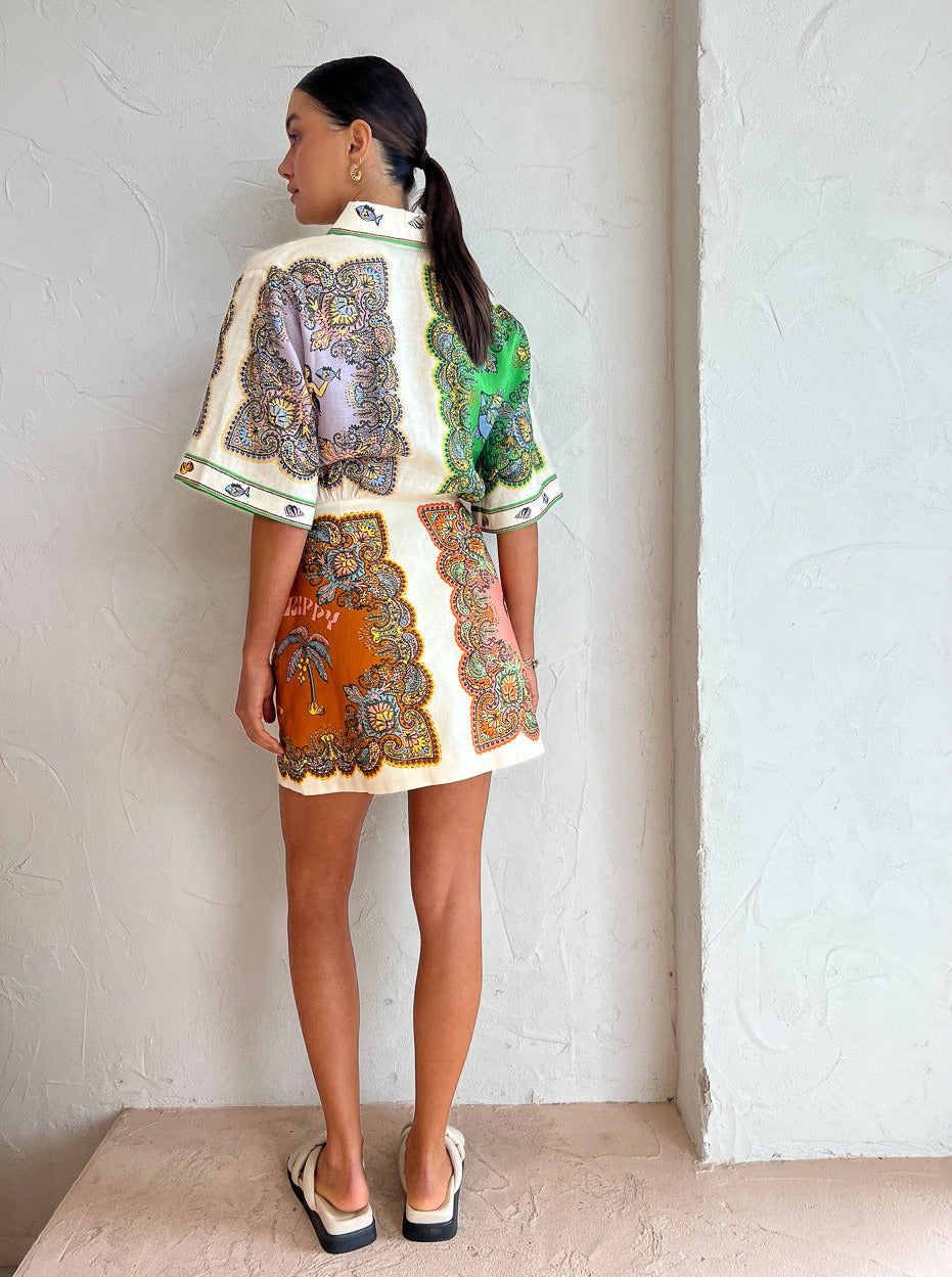 Trippy Troppo Mini Dress | Multi Print