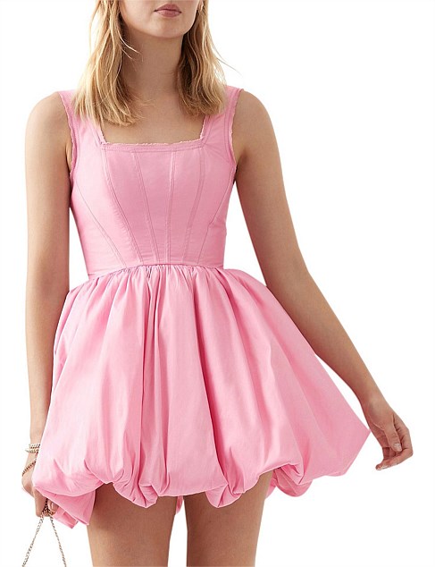 Suzette Bubble Mini Dress | Pink