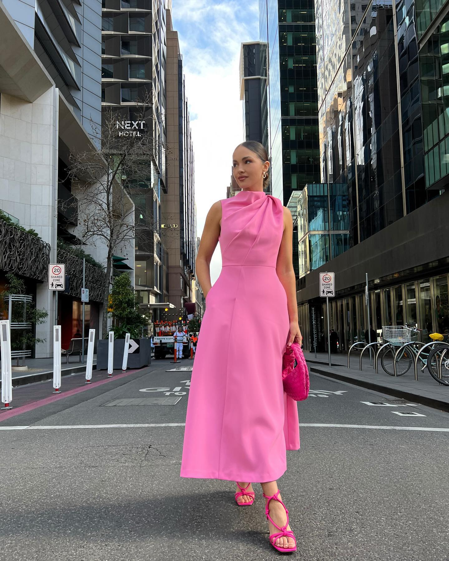 pink mossman dress MOSSMAN Restore Maxi Dress