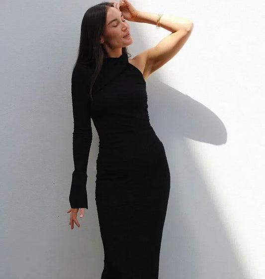 Cypress Midi Dress | Black