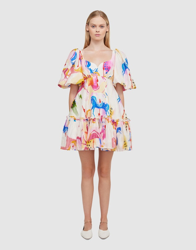 The Carousel Mini Dress | Print Multi