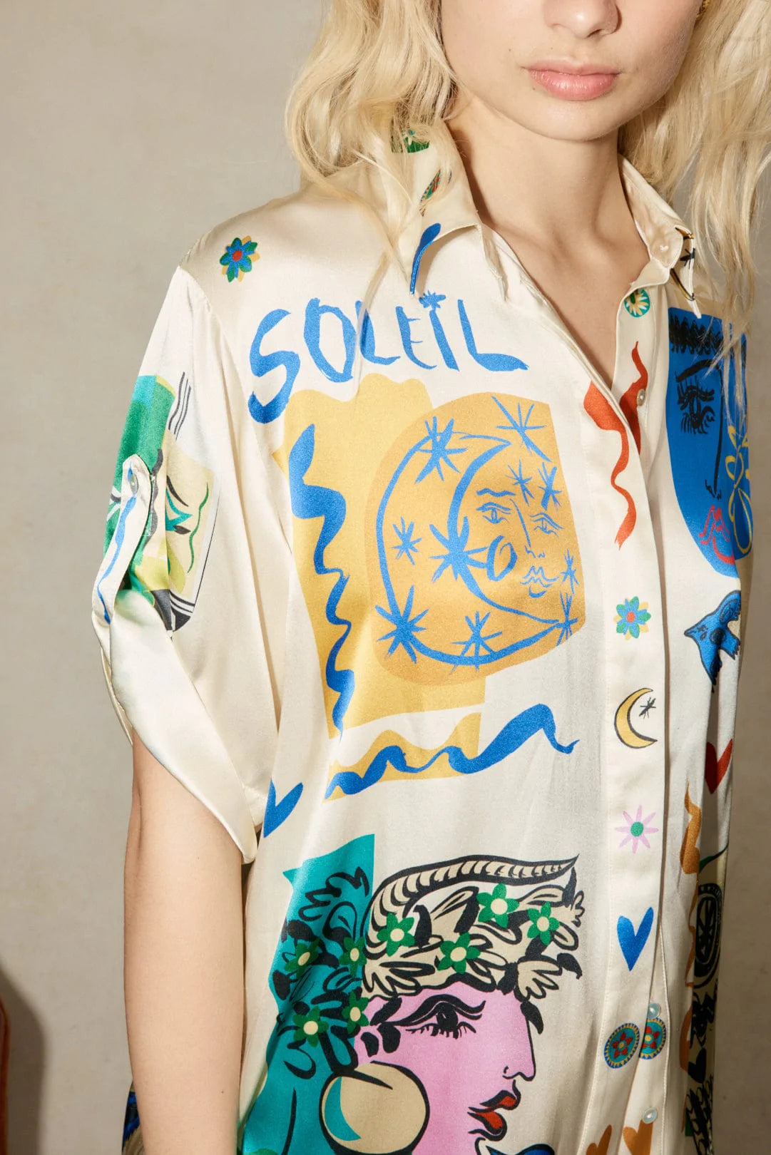 Soleil Oversized Shirt & Pants Set | Print