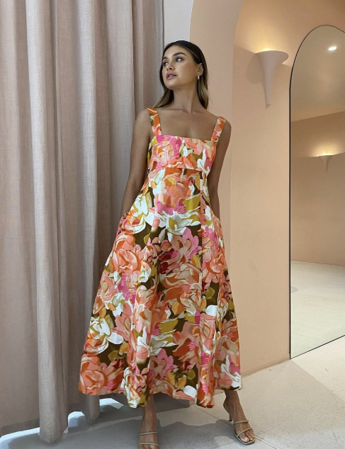 Tate Dress | Pink Bouquet