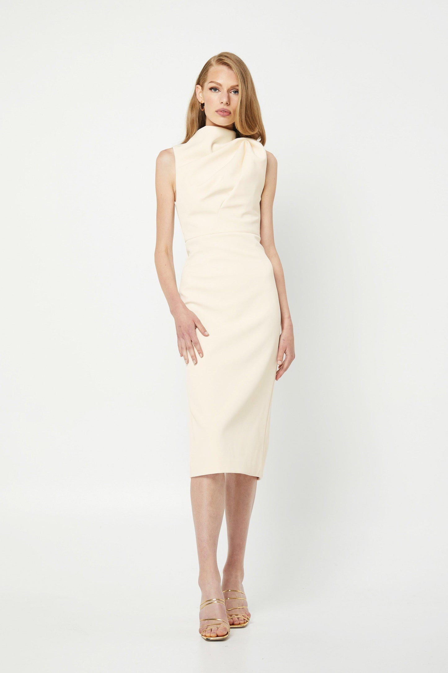 The Edge of Glory Midi Dress | Ivory