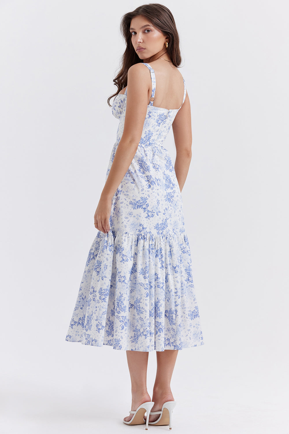 Elia Blue Print Midi Sundress | Blue Print