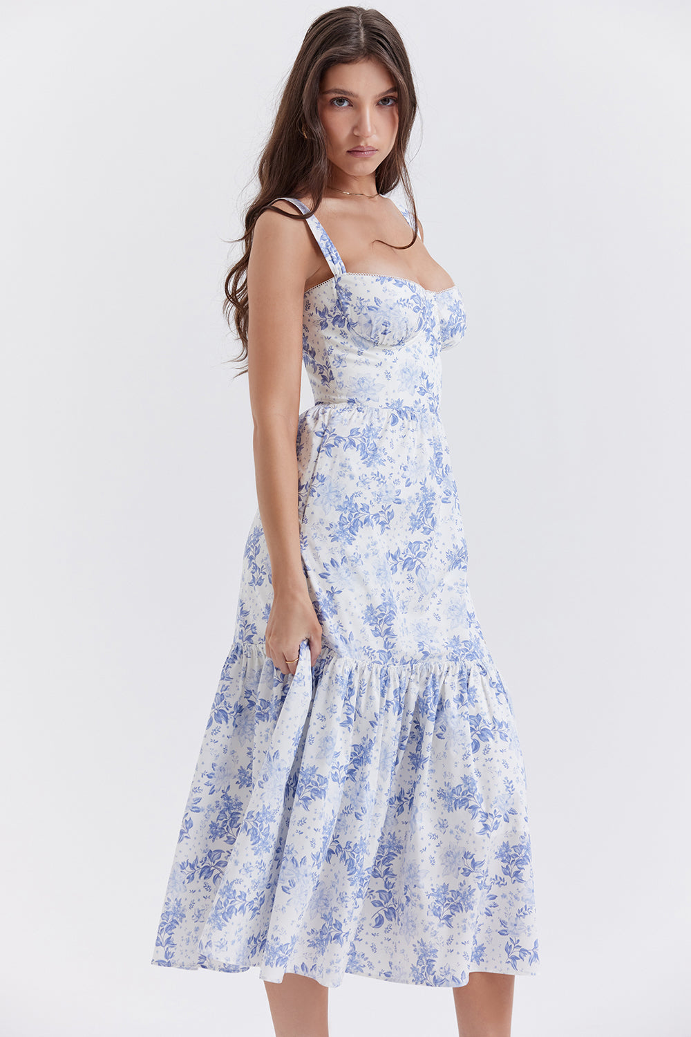 Elia Blue Print Midi Sundress | Blue Print