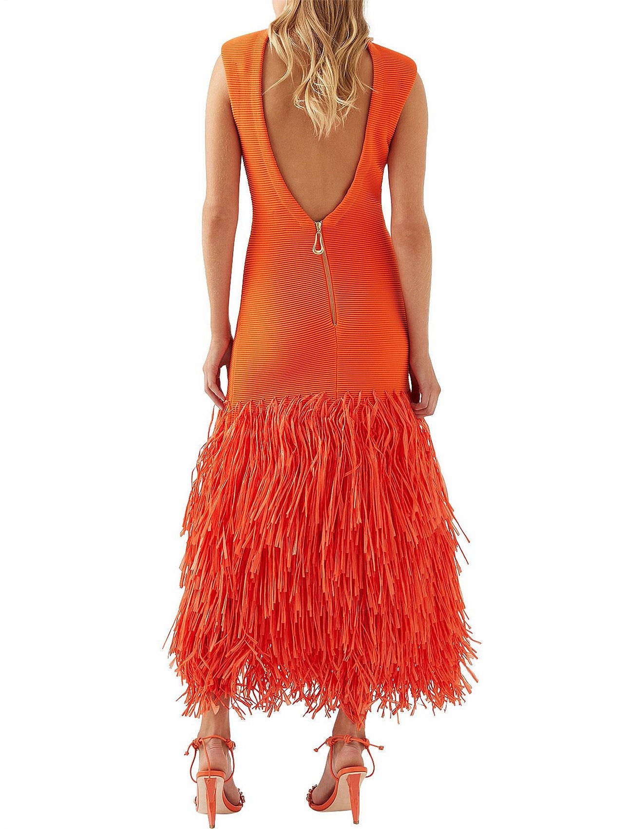 Rushes Raffia Knit Midi Dress Rushes Raffia Knit Midi Dress