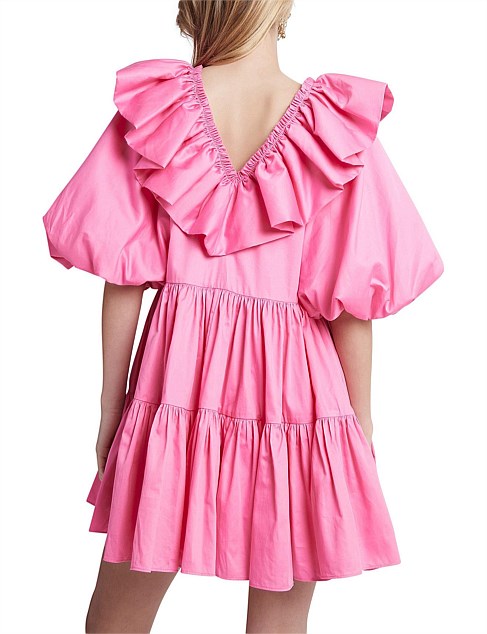 Solstice Ruffle Tiered Smock Dress | Pink