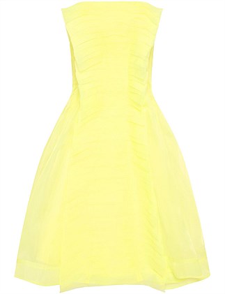 Astrid Strapless Mini Dress | Soft Lemon Yellow