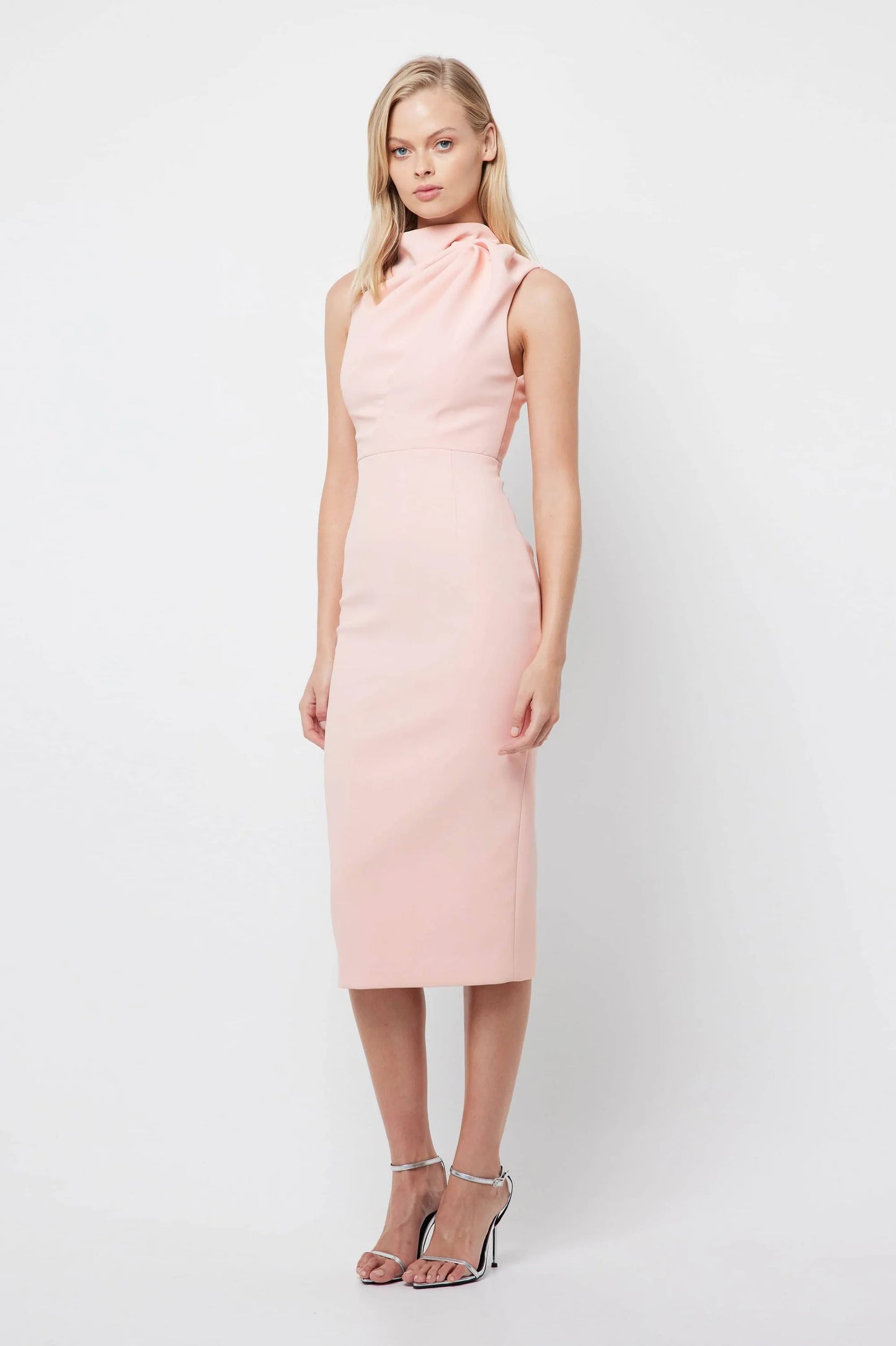 The Edge of Glory Midi Dress | Blush