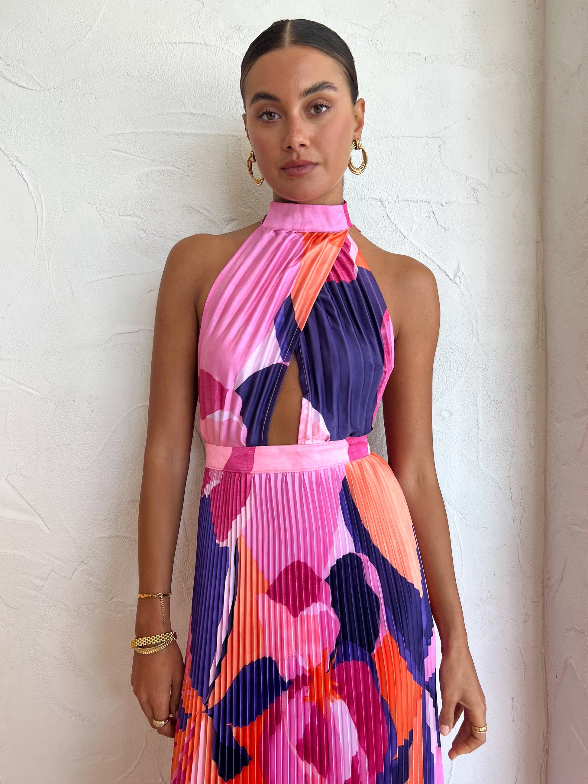 Renaissance Gown | Capri Print Pink – dresshireaustralia