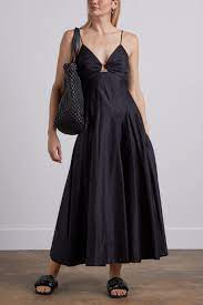 aje le mempris strappy ring midi dress Aje Le Mempris Strappy Ring Midi Dress in Black