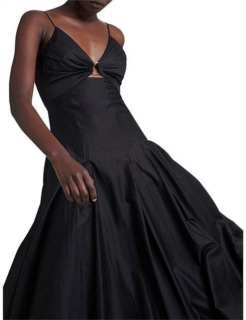 aje le mempris strappy ring midi dress Solstice Strappy Ring Midi Dress