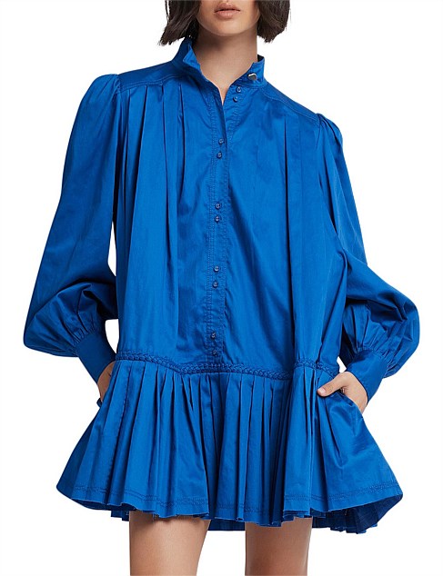 Fallingwater Braided Smocked Dress | Cobalt Blue