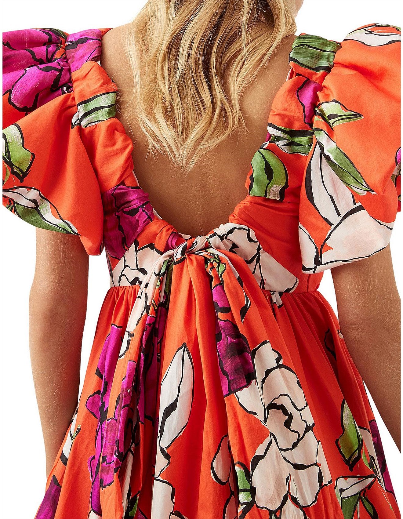 gretta bow back mini dress Aje. Gretta Bow Back Mini Dress in Ballet Pink