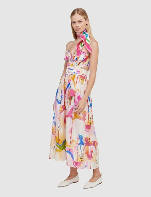 The Carousel Bustier Dress | Print Multi