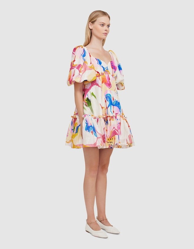The Carousel Mini Dress | Print Multi