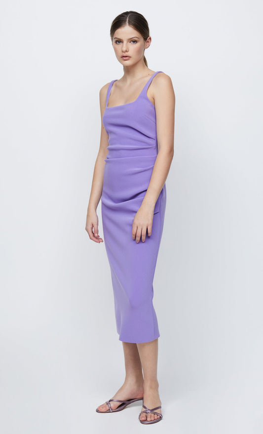 Karina Tuck Midi Dress | Grape