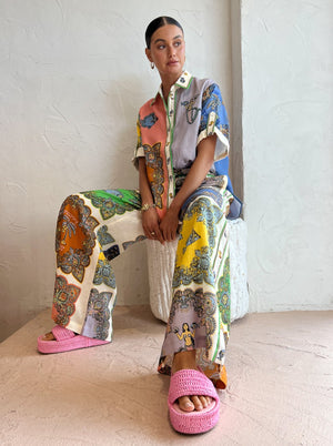 Trippy Troppo Pants & Shirt Set | Multi Print